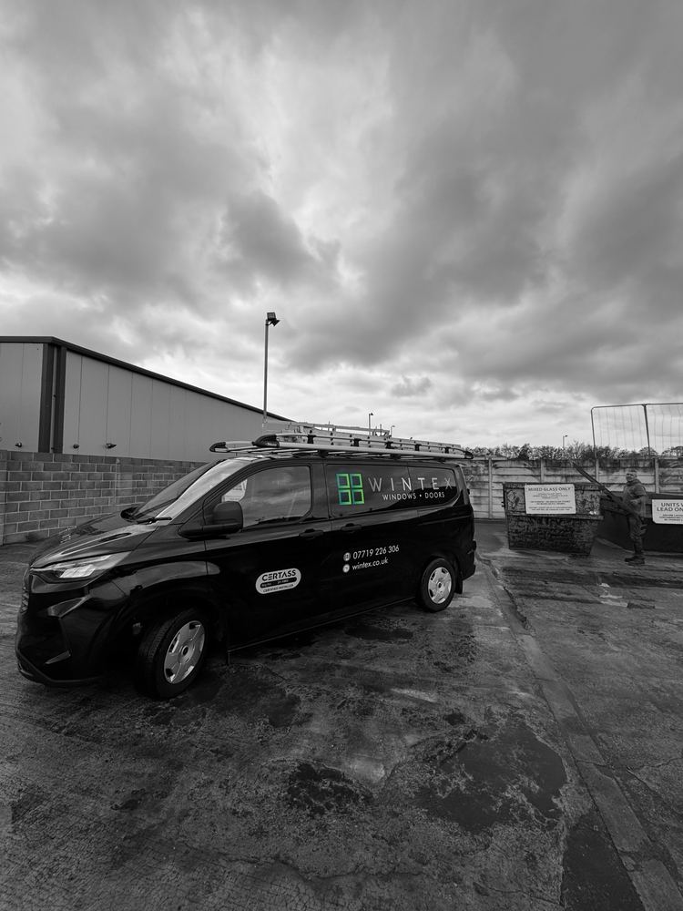 The Wintex van parked on a Liverpool street